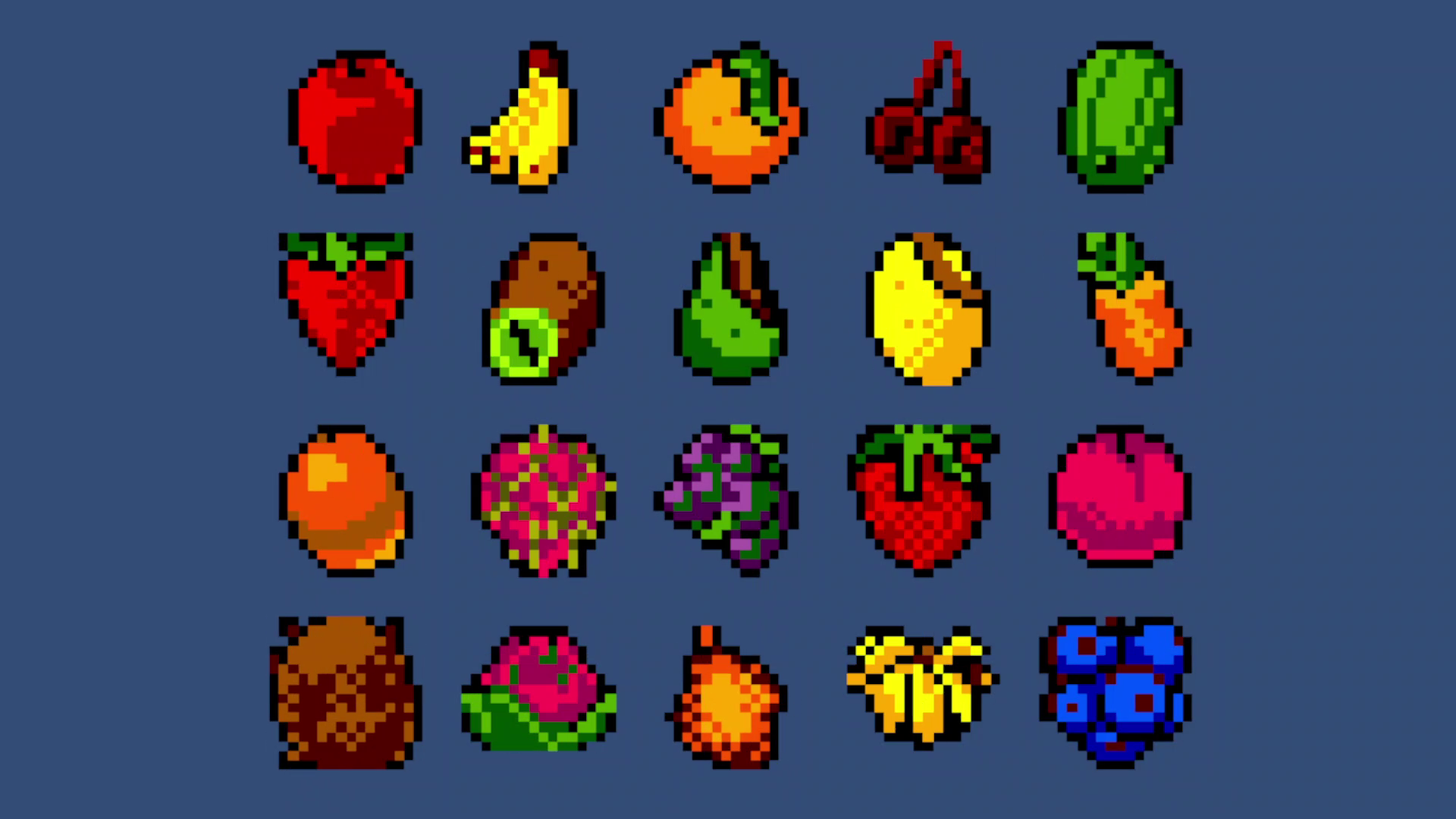 PIXEL ART FRUIT COLLECTION