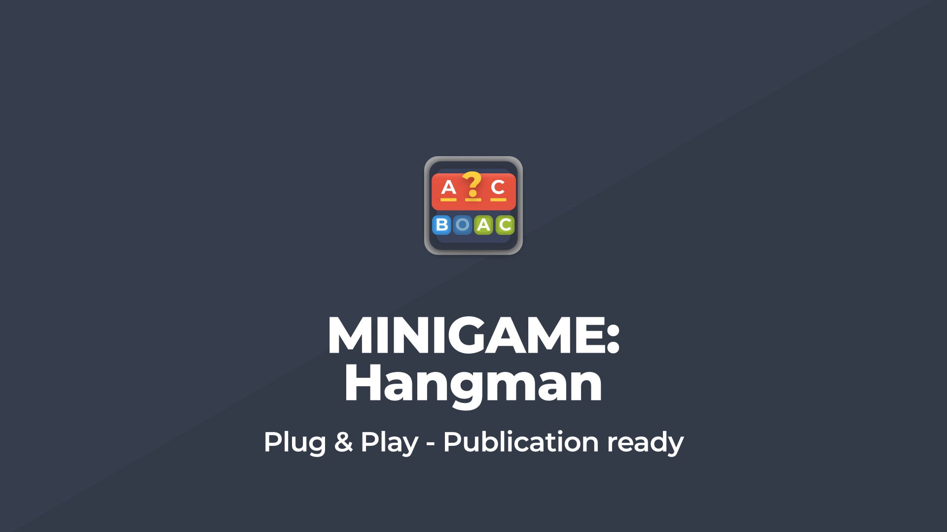 PRO 2D Hangman Game Template, Tutorials